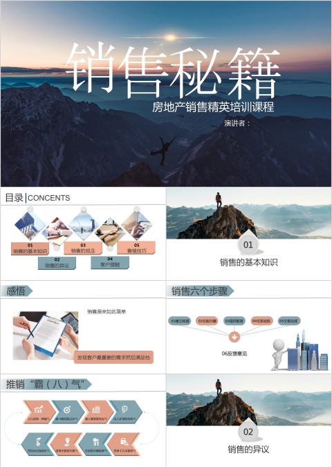 房地产销售精英培训课程销售秘籍ppt模板