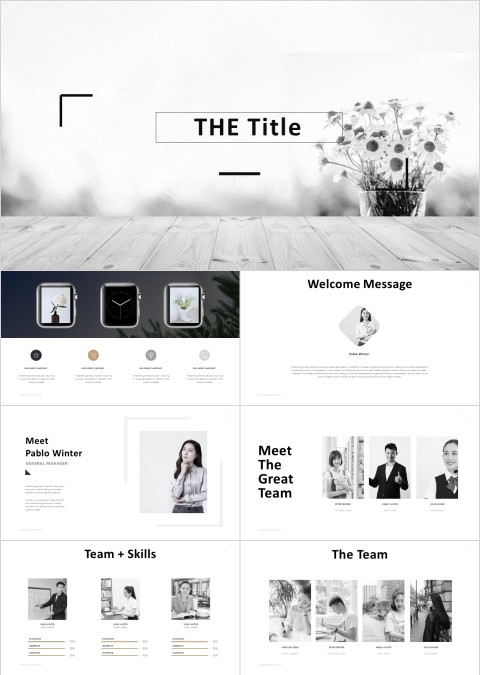 简单大气工作汇报工作总结ppt模板