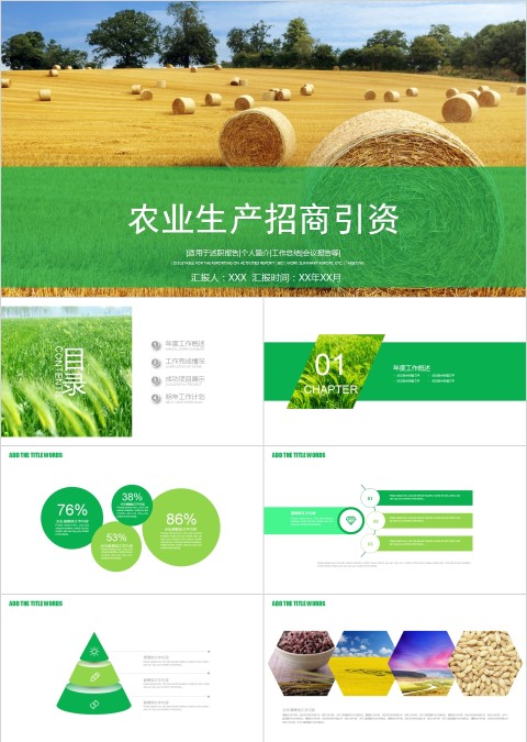 农业生产招商引资PPT