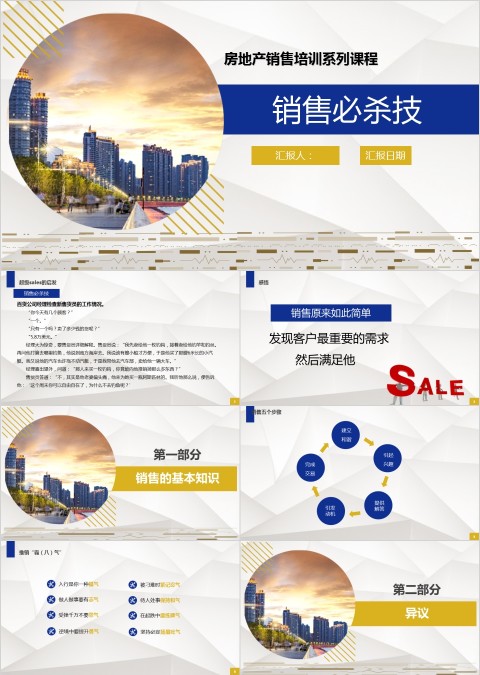 房地产销售培训系列课程ppt模板