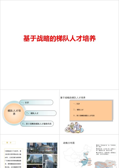 基于战略的梯队人才培养PPT模板