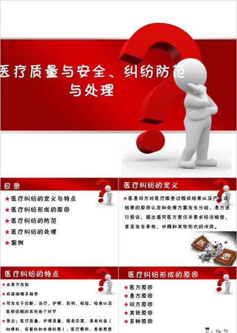 医疗质量与安全、纠纷防范与处理PPT
