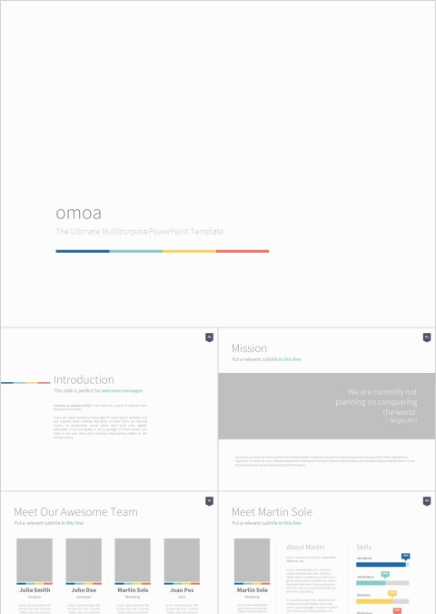 商务欧美ppt模板简约高端大气 商业工作汇报时尚极简风素材