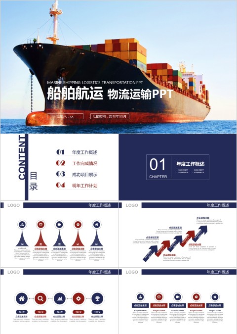 船舶航运 物流运输PPT