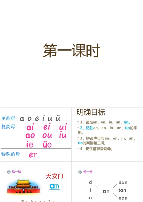 小学生汉语文拼音PPT课件 