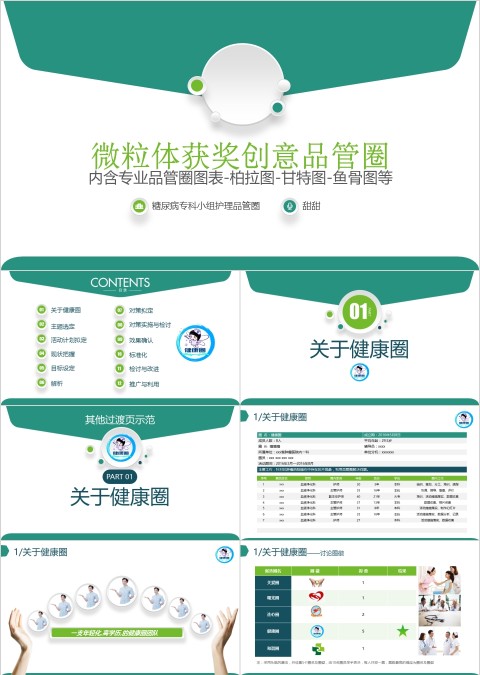 微粒体获奖创意品管圈PPT