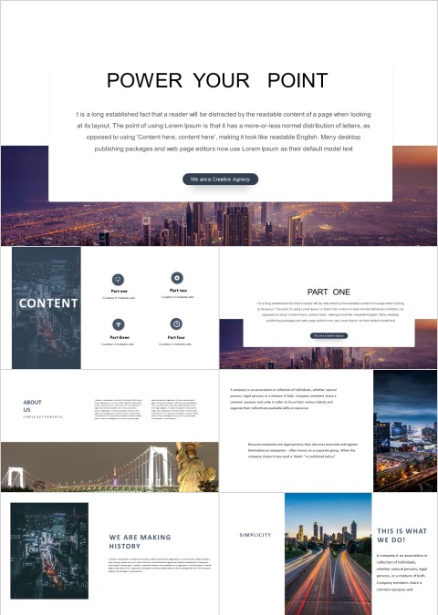 公司介绍企业宣传工作报告PPT   