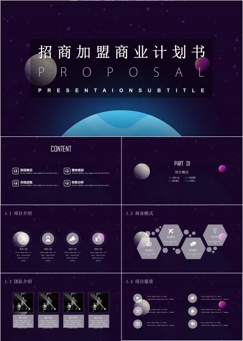 招商加盟商业计划书PPT