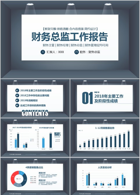 财务总监工作报告PPT
