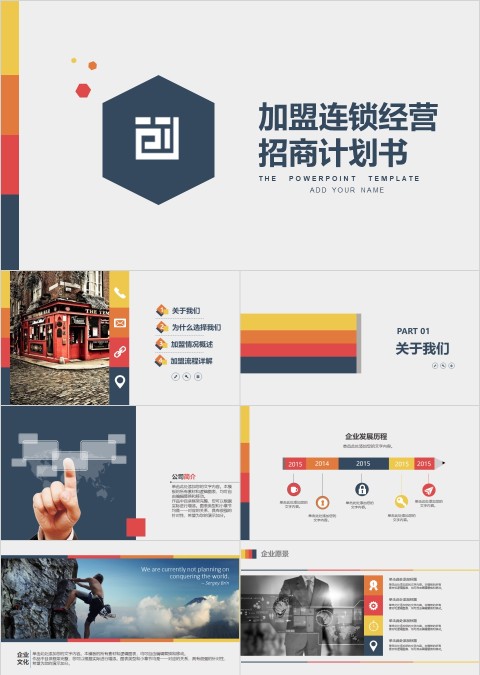 加盟连锁经营招商计划书PPT