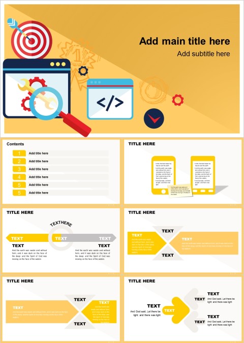 SEO调研方案研究搜索营销推广PPT模板