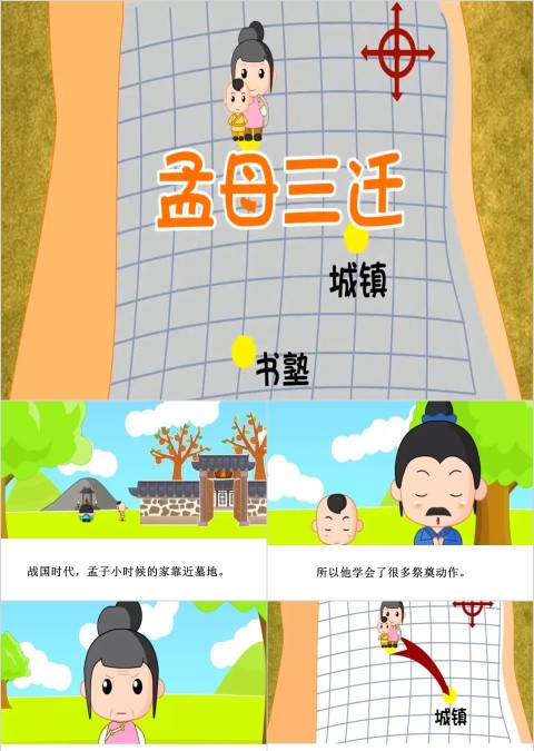 孟母三迁成语故事ppt