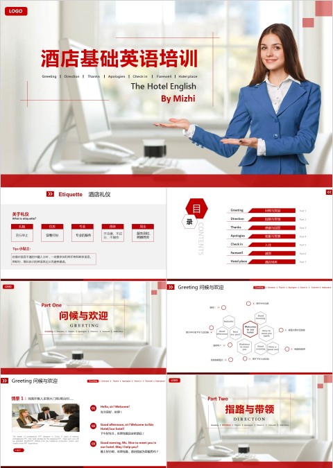 实用经典酒店基础英语培训ppt