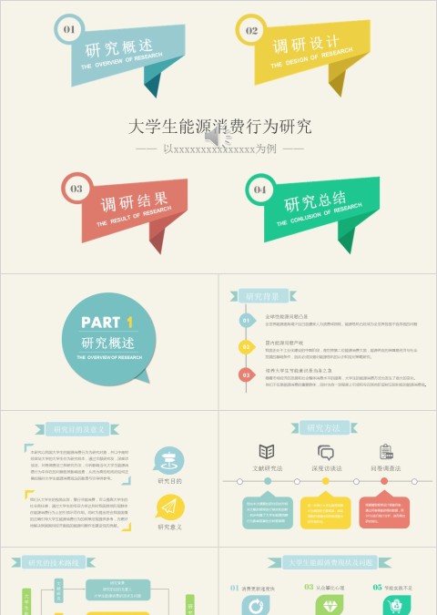 大学生能源消费行为研究ppt