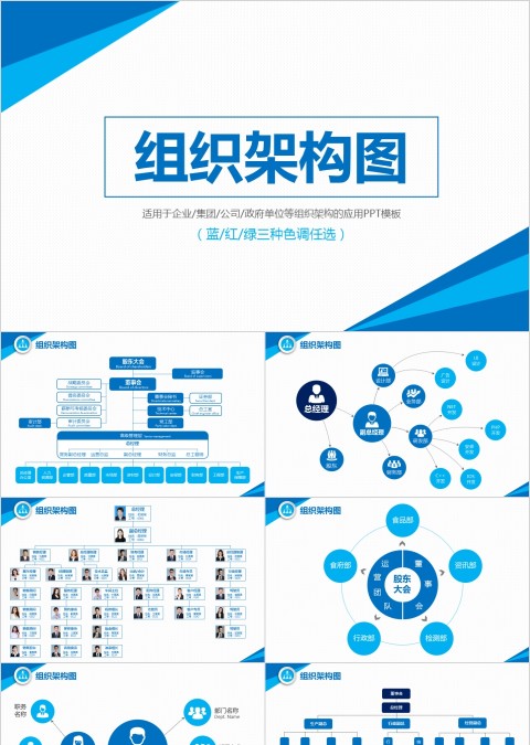 企业组织结构图ppt组织架构图
