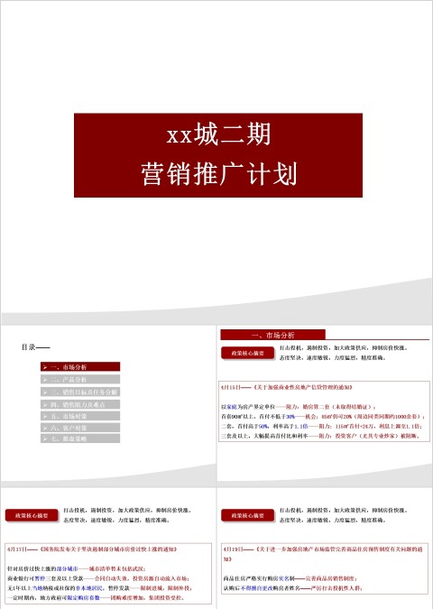 房地产营销推广计划ppt