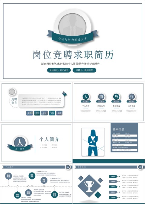 岗位竞聘求职简历竞聘PPT