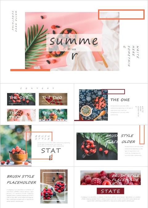 小清新时尚精致旅行纪念册日记