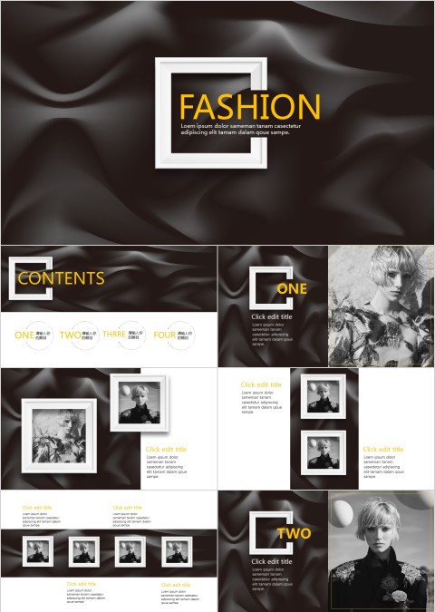 时尚品牌服装推广宣传介绍PPT模板