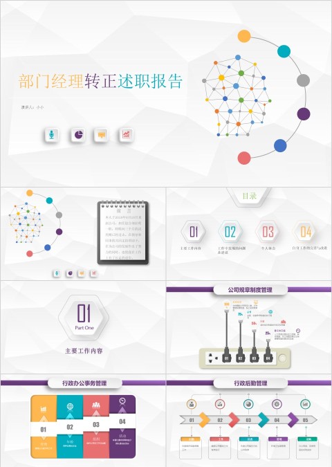 部门经理述职报告ppt