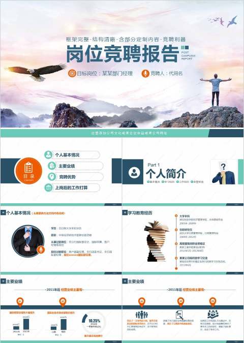 岗位竞聘报告简历竞聘PPT