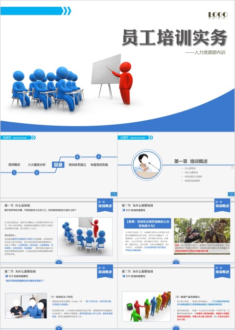 简约大气员工培训实务
