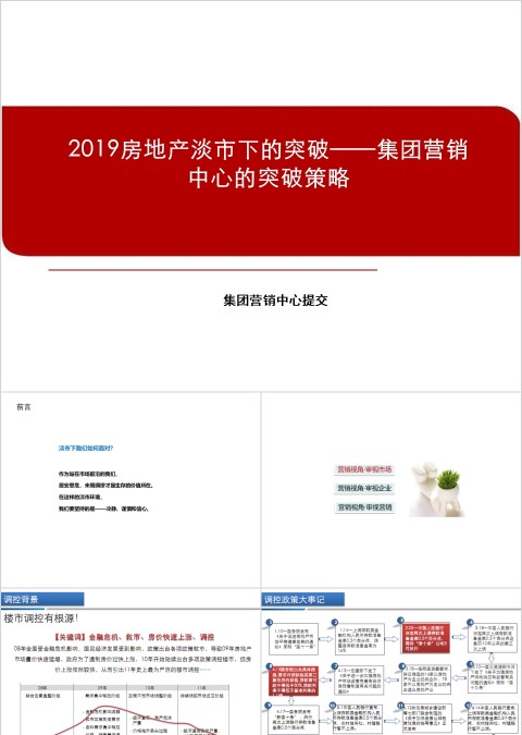 房地产集团营销中心的突破策略ppt
