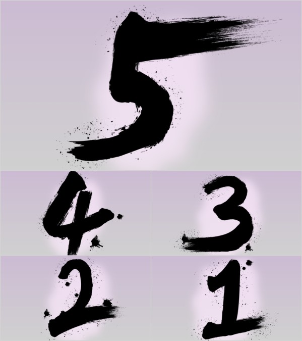 5秒10秒倒计时视频片头PPT模板动画制作素材