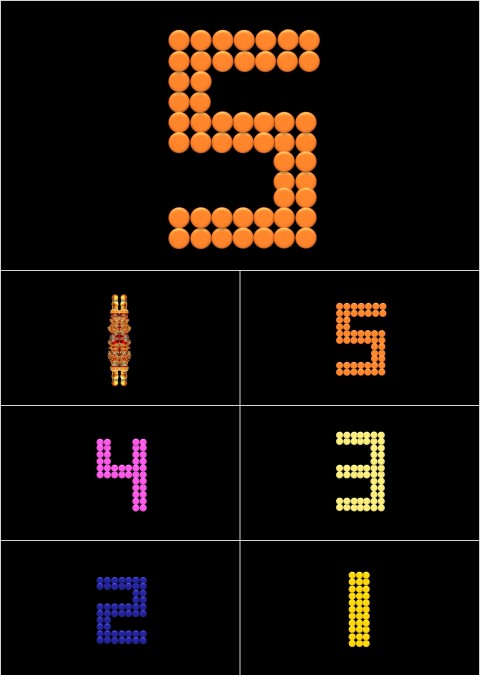 简约粒子动画5秒倒计时开场动画PPT