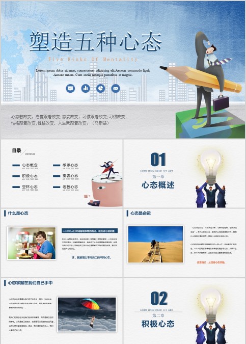 塑造五种心态销售服务培训PPT