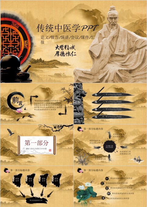 传统中医学工作计划PPT 