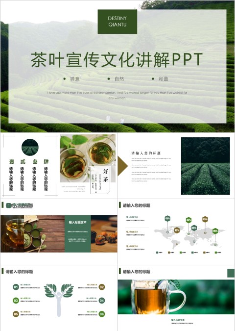 简约大气茶叶文化宣传讲解ppt