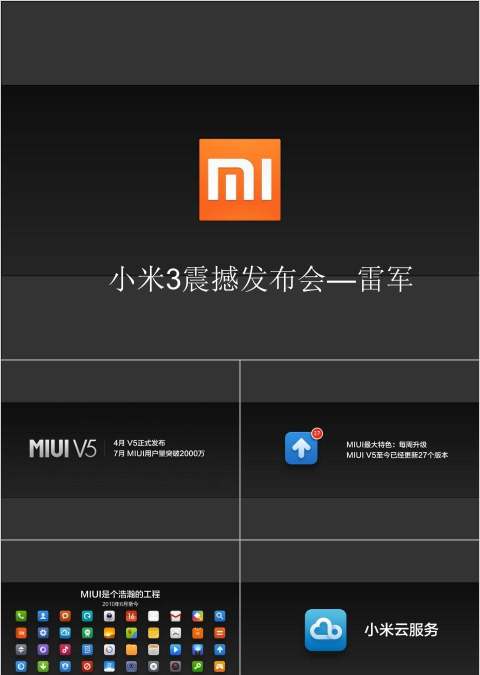 小米新品震撼发布会PPT