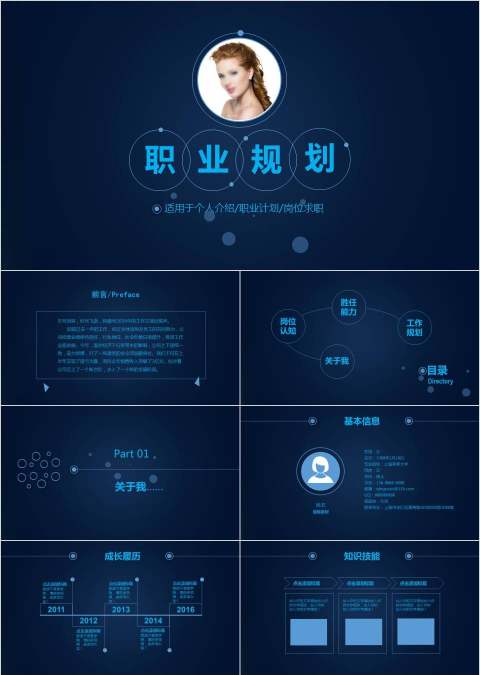 职业生涯规划PPT模板