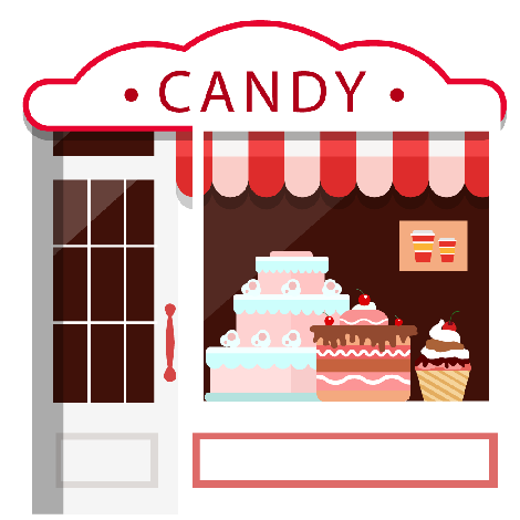 矢量甜品店