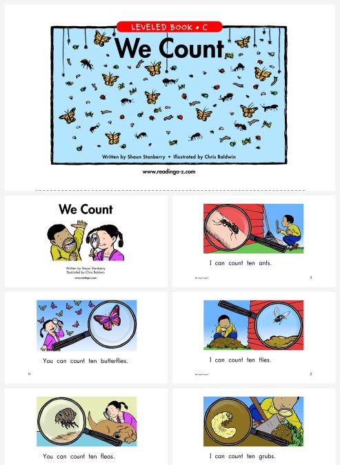 卡通英语绘本教育教学wecount教学模板PPT