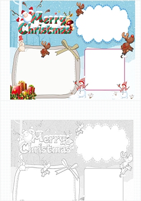 英文圣诞节手抄报word模板