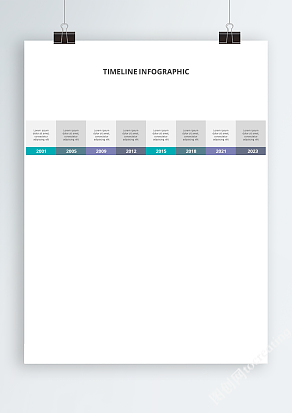 简约时间线可视化数据图表