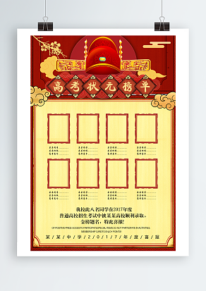 高考状元榜单，热烈庆祝被录取学生