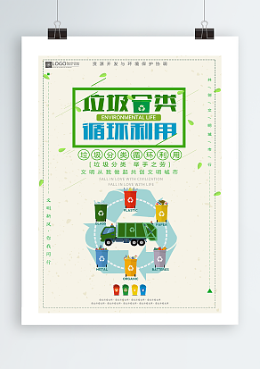 垃圾分类，循环利用