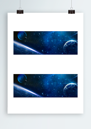 创意设计星球环绕背景帷幕