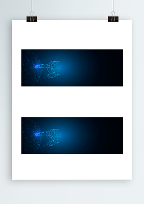 梦幻蓝色科技背景帷幕