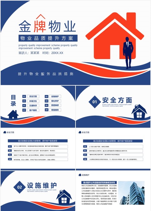 金牌物业服务品质提升措施动态PPT