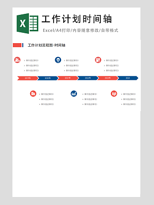 工作计划流程时间轴