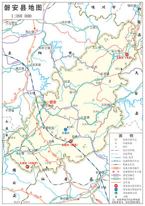 磐安县全要素地图（高清EPS版）