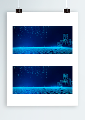 2021商务科技风静态背景帷幕