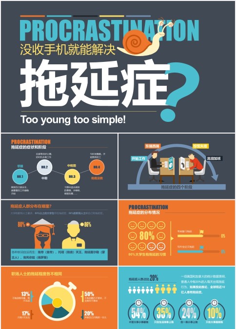 如何解决拖延症主题班会ppt模板