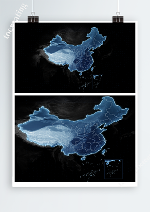 立体科技地图科技感可视化代大屏3D地图