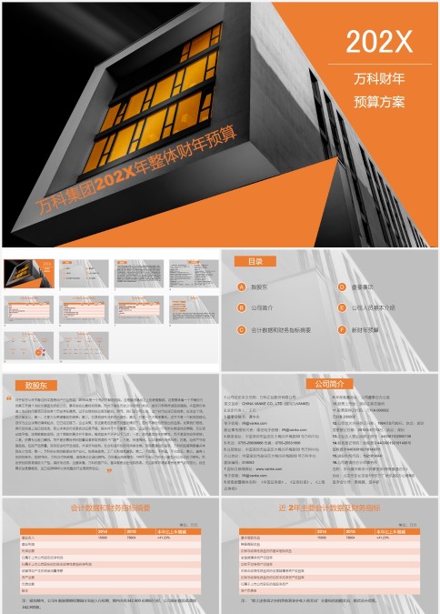 财务预算PPT模板