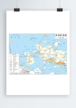 定海区全要素地图（高清EPS版）